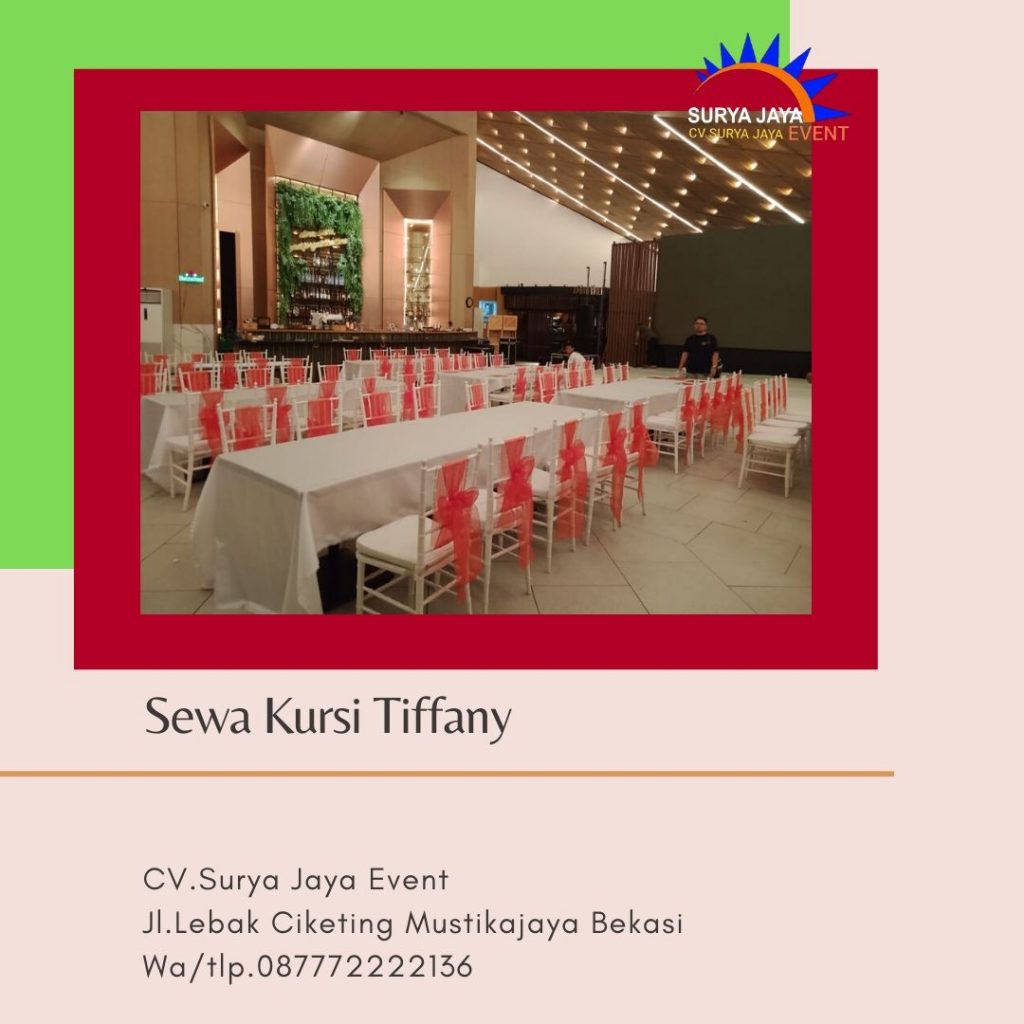 Sewa Kursi Tiffany Murah Berkualitas Siap Kirim