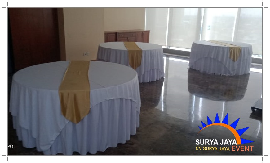 Sewa Meja Bulat Untuk Alat Pesta Kualitas Terbaik Di Jabodetabek