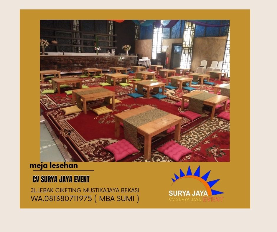 Tempat Sewa Meja Lesehan Terdekat Untuk Acara