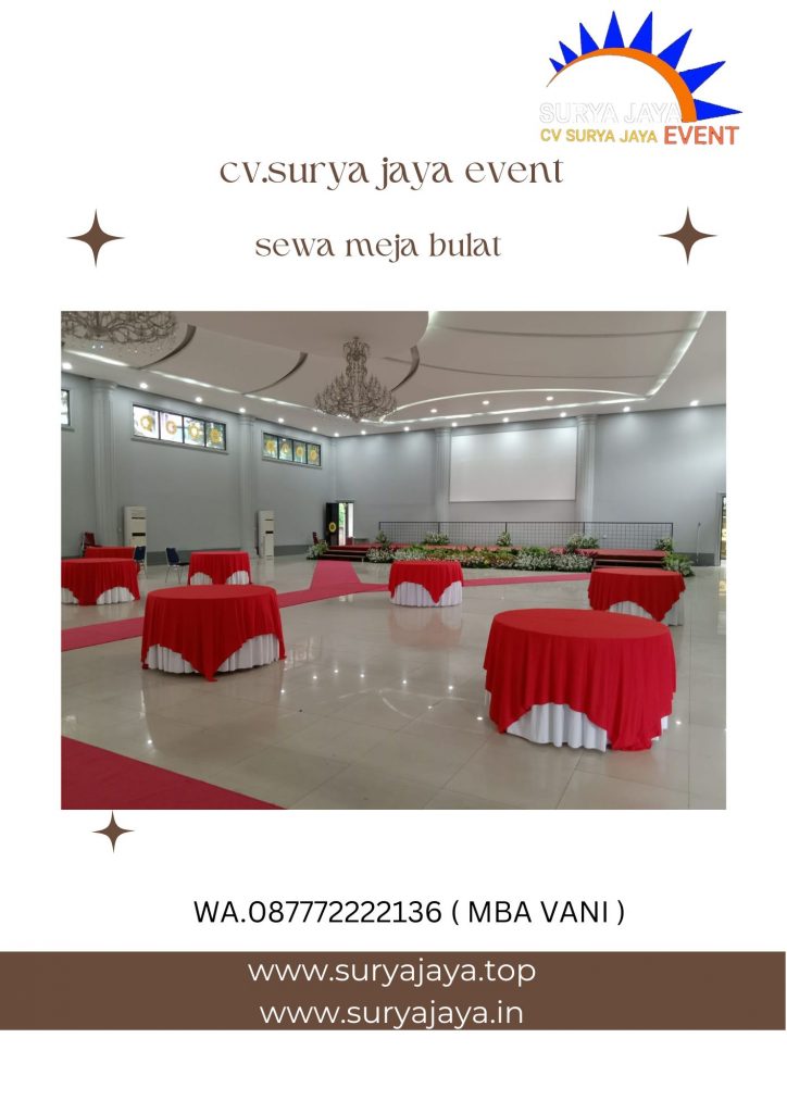 Sewa Meja Bulat Kelapa Gading Barat Kelapa Gading Jakut