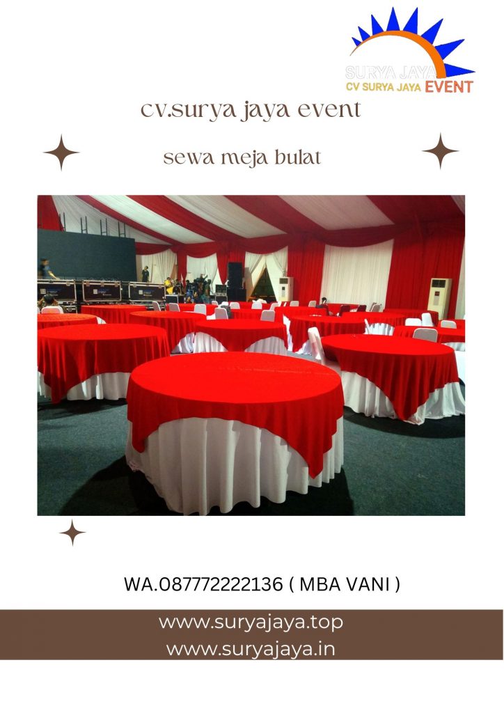 Sewa Meja Bulat Kelapa Gading Barat Kelapa Gading Jakut