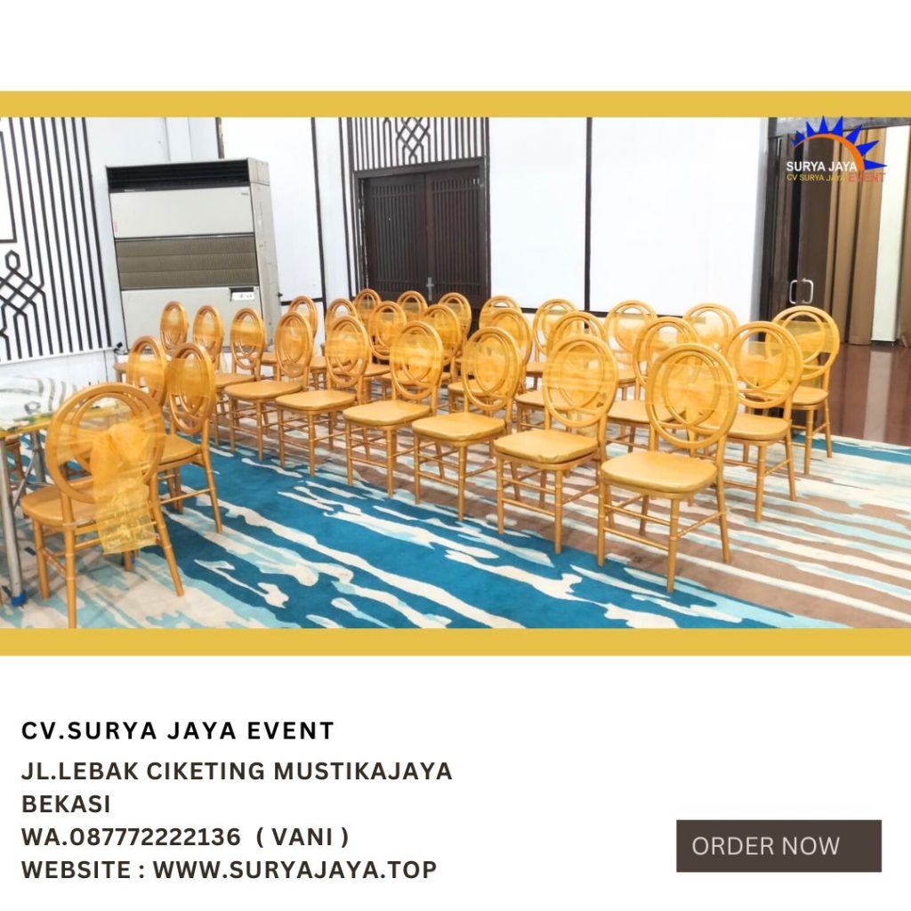 Rental Kursi Olivia VIP Gold Di Jakarta