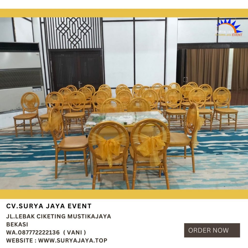 Rental Kursi Olivia VIP Gold Di Jakarta
