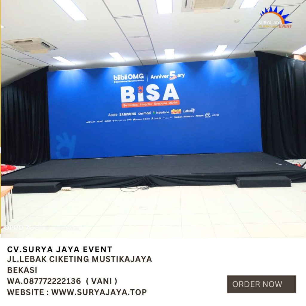 Sewa Panggung Dan Backdrop Area Bekasi Free Ongkir