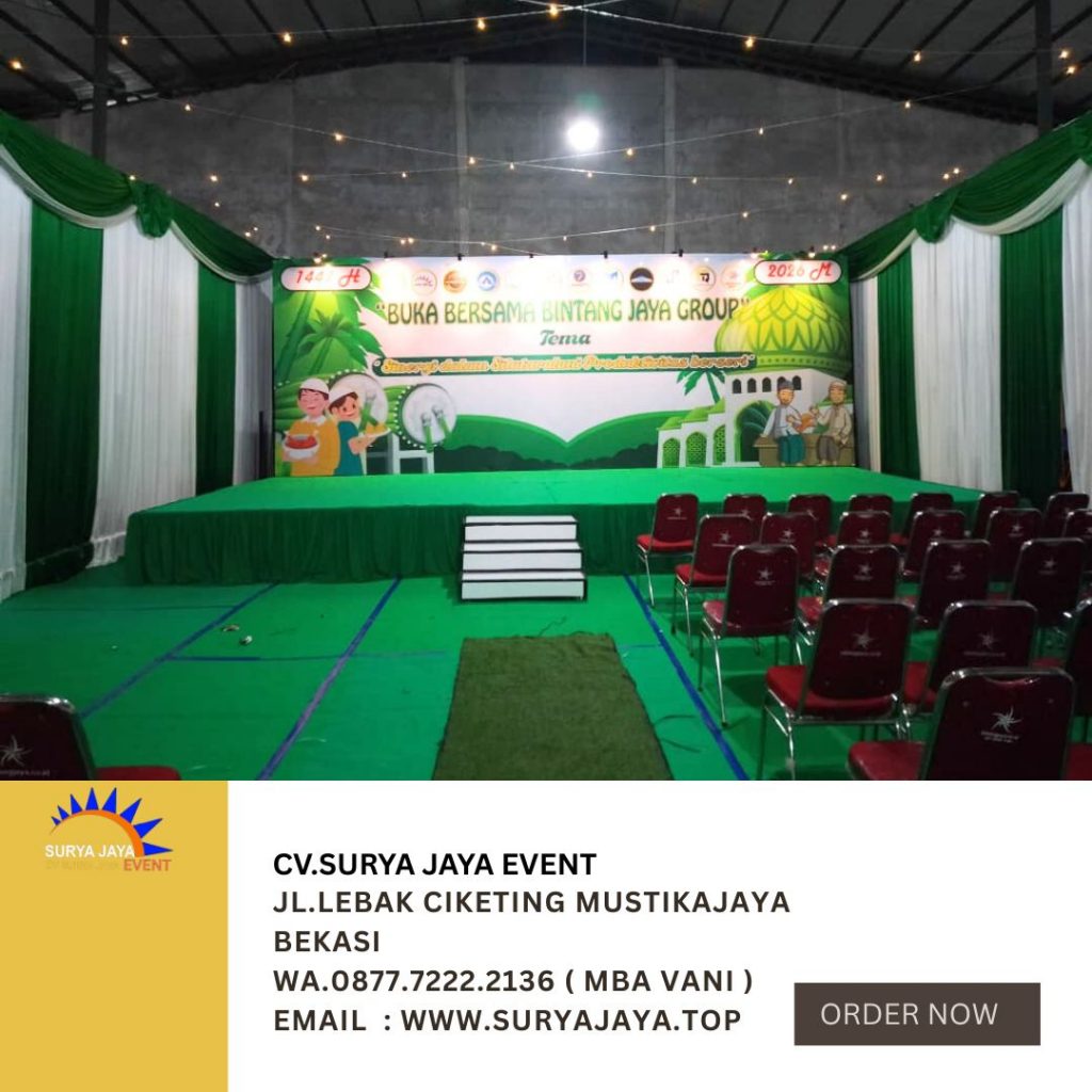 Sewa Panggung Karpet Hijau Untuk Acara Bukber Di Bekasi