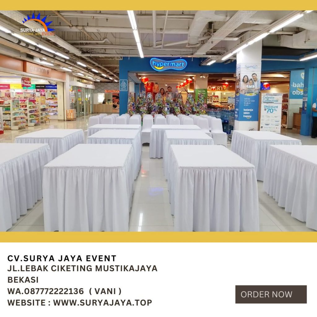 Sewa Tenda Bazar,Meja Kotak,Kursi,Panggung,Podium,Backdrop Jakarta