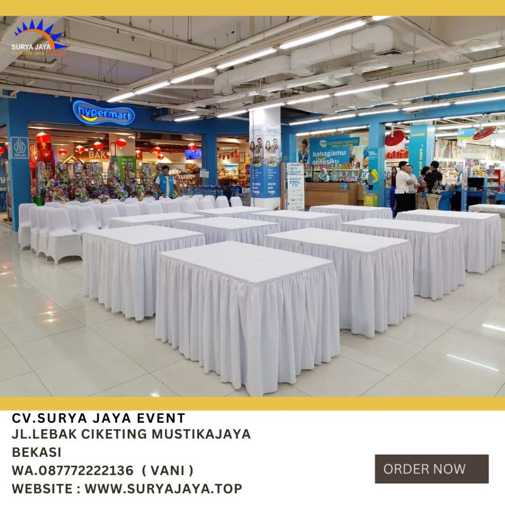 Sewa Tenda Bazar,Meja Kotak,Kursi,Panggung,Podium,Backdrop Jakarta