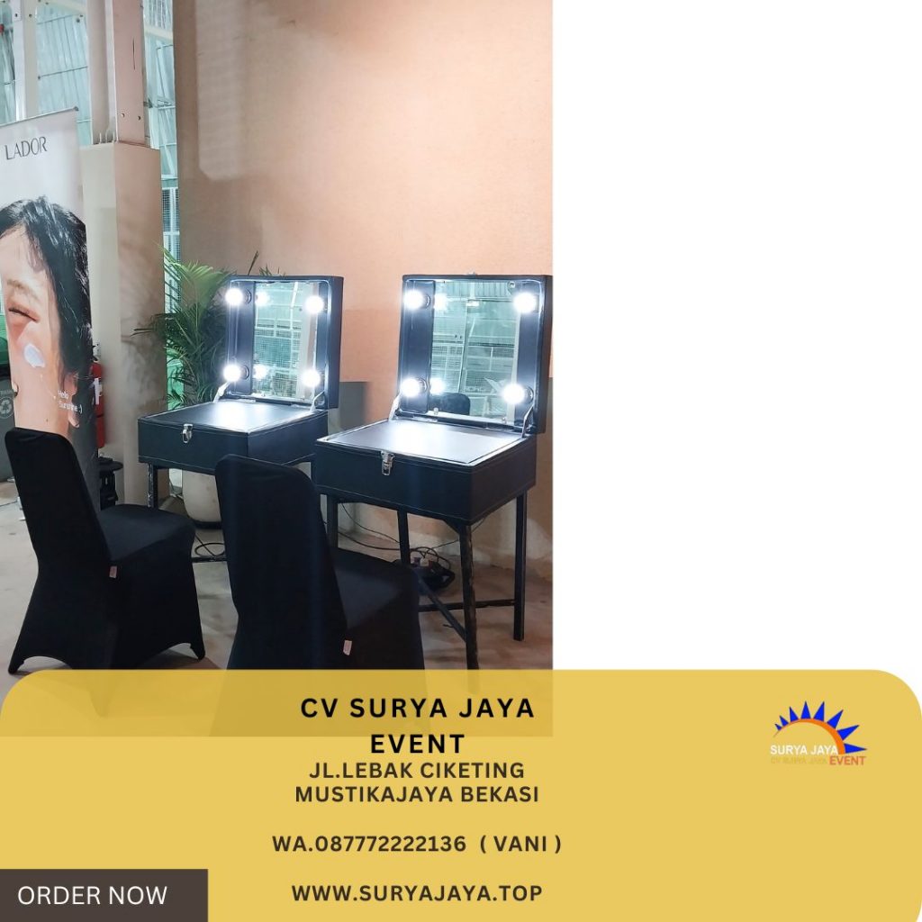 Rental Meja Rias Hitam Area Jakarta
