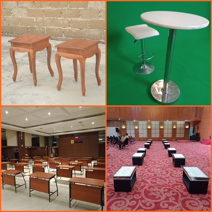 Sewa Macam Macam Jenis Meja Untuk Berbagai Acara