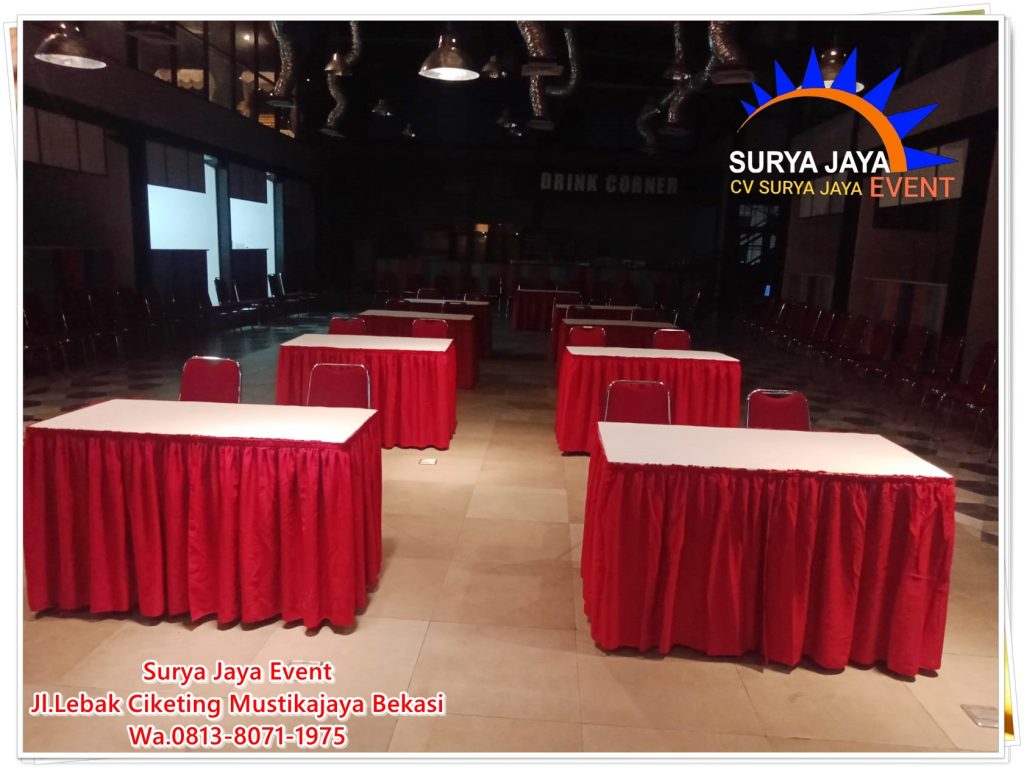 Sewa Meja Plus Cover Harga Terbaru