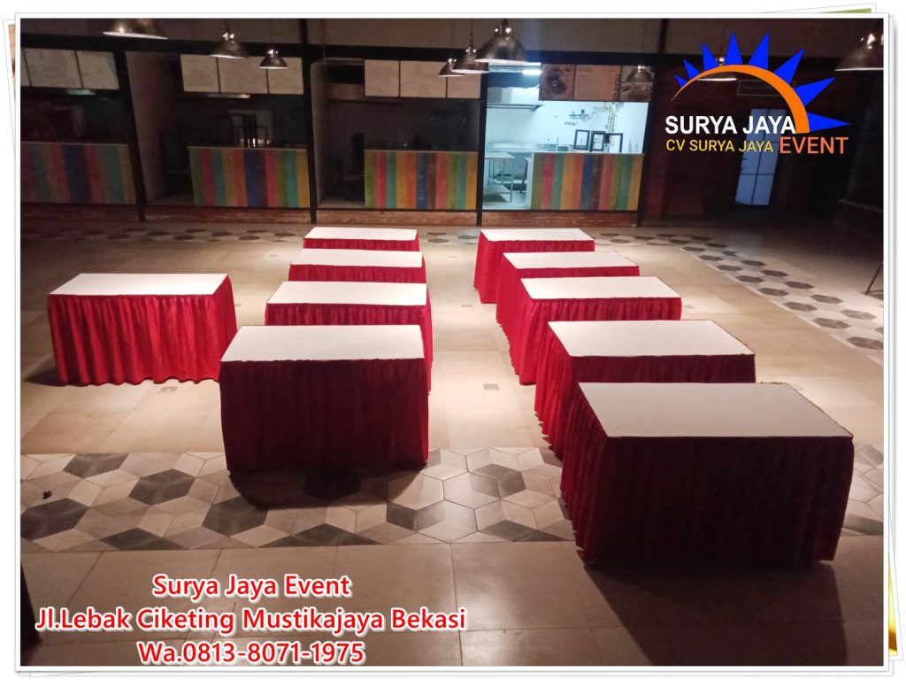 Sewa Meja Plus Cover Harga Terbaru