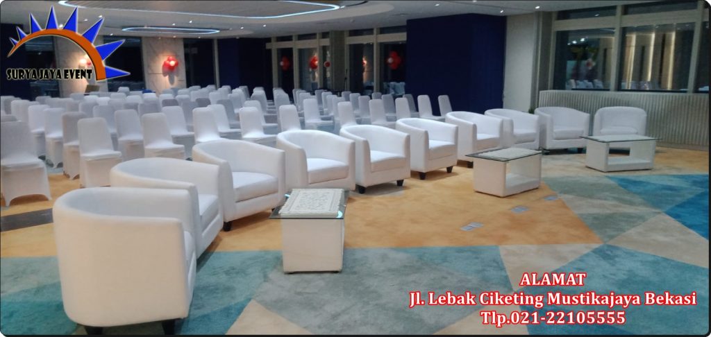 Jasa Sewa Sofa Oval Putih Minimalis Daerah Bogor