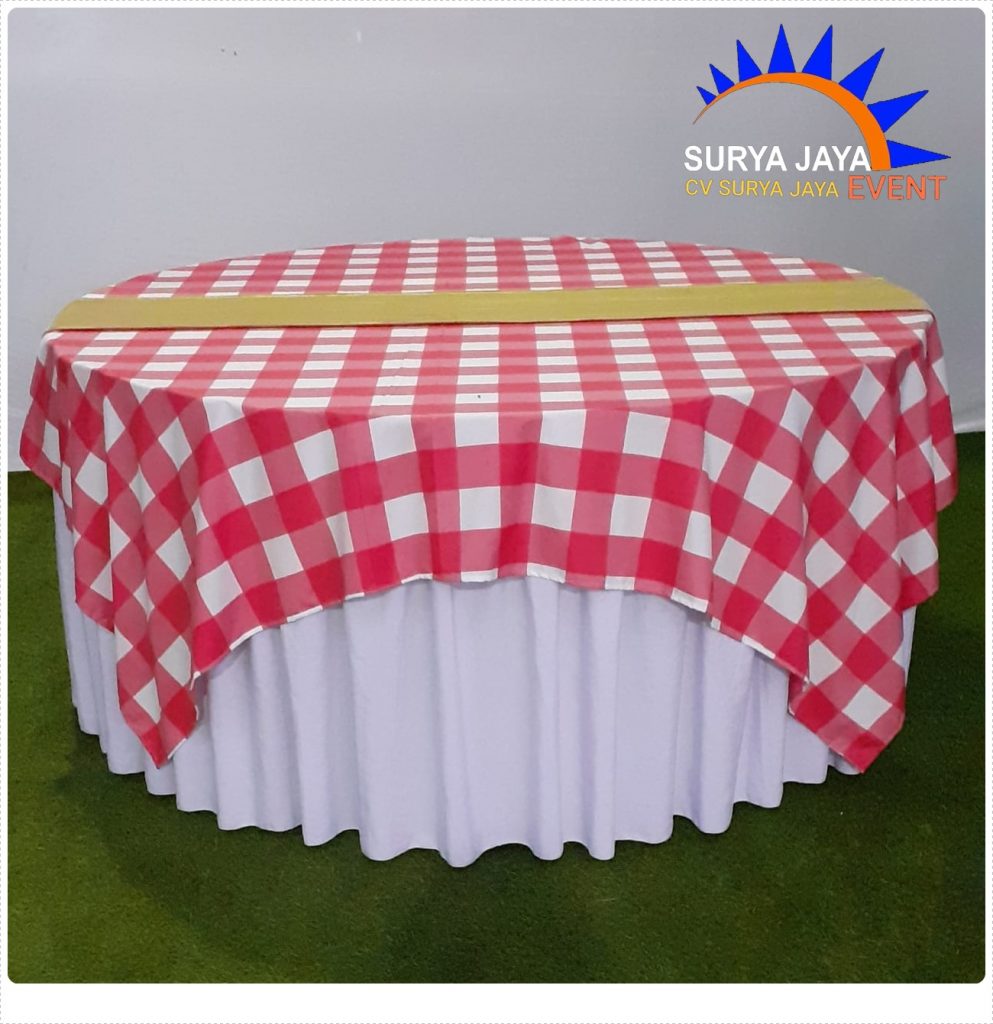 Sewa Meja Bundar Plus Taplak Meja