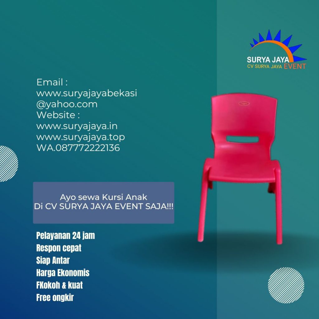 Sewa Kursi Anak Bisa Untuk Acara Apa Saja