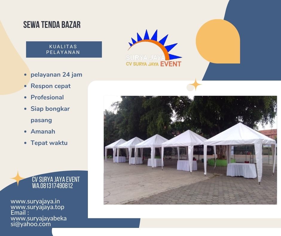 Sewa Tenda Bazar Siap Antar Dan Pasang
