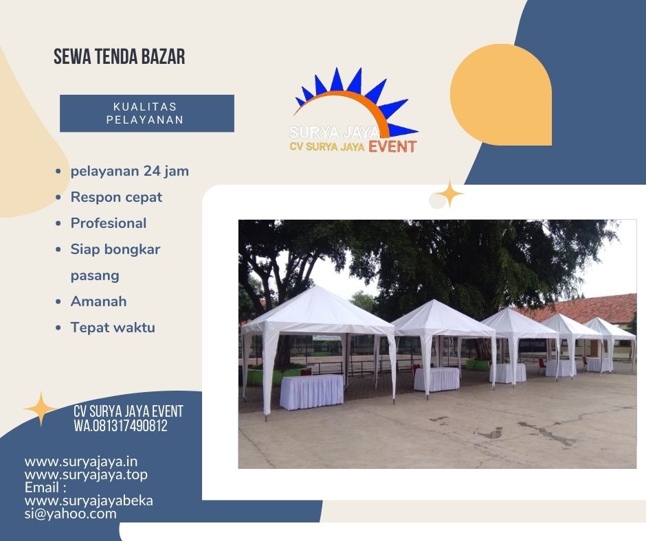 Sewa Tenda Bazar Siap Antar Dan Pasang
