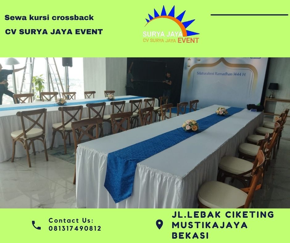 Rental Kursi Silang Crossback Terbaik Di Jakarta