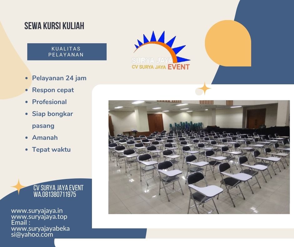 Sedia Sewa Kursi Kuliah Untuk Acara Apa Saja