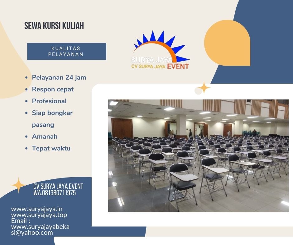 Sedia Sewa Kursi Kuliah Untuk Acara Apa Saja