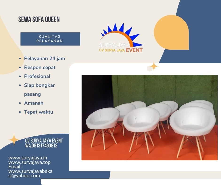 Gudang Sewa Kursi Sofa Queen Untuk Event Di Jakarta