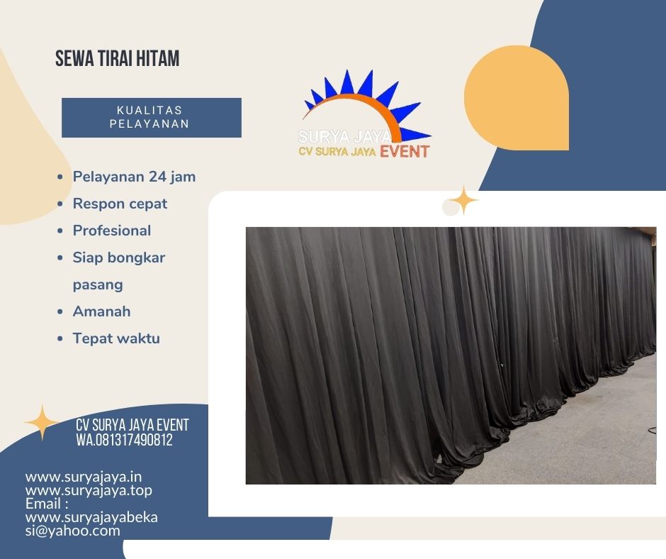 Gudang Sewa Tirai Untuk Event Pelayanan 24 Jam