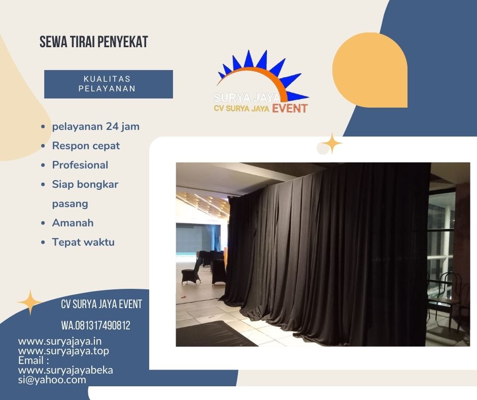 Gudang Sewa Tirai Untuk Event Pelayanan 24 Jam