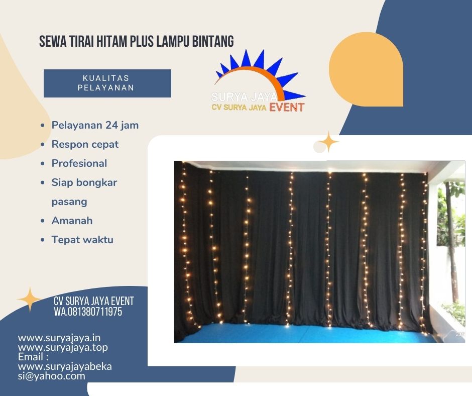 Gudang Sewa Tirai Untuk Event Pelayanan 24 Jam
