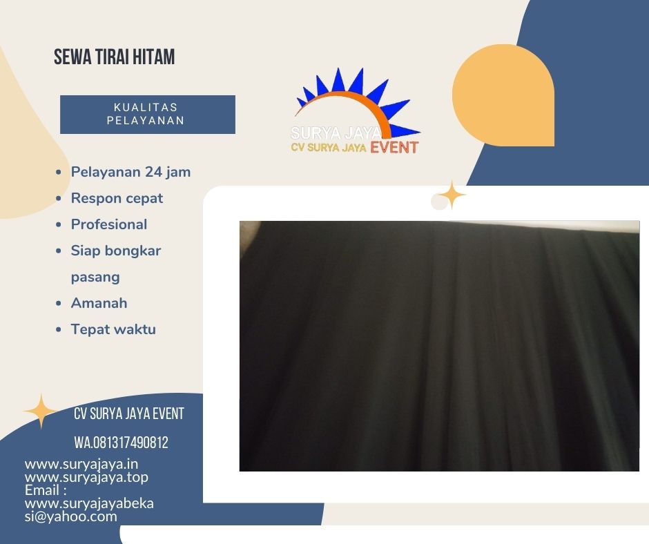 Gudang Sewa Tirai Untuk Event Pelayanan 24 Jam