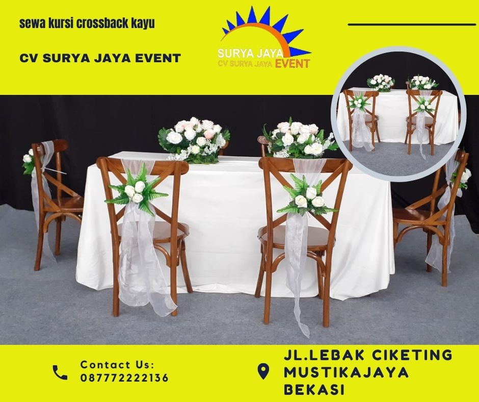 Rental Kursi Crossback Di Jakarta Bekasi