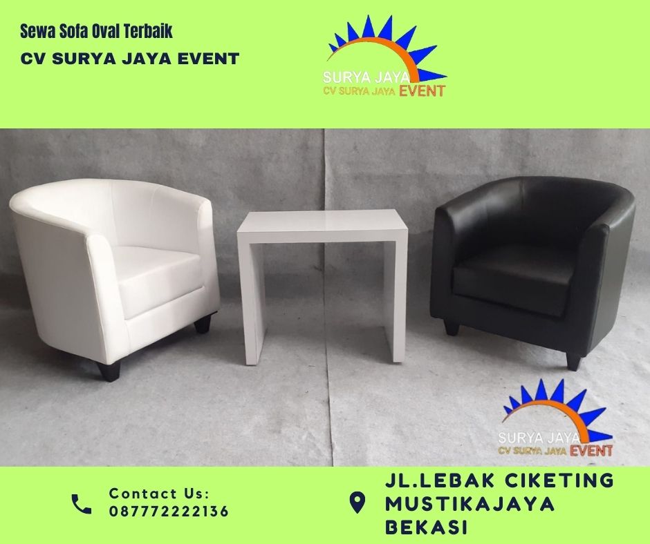 Rental Kursi Sofa Oval Terbaik Di Jabodetabek