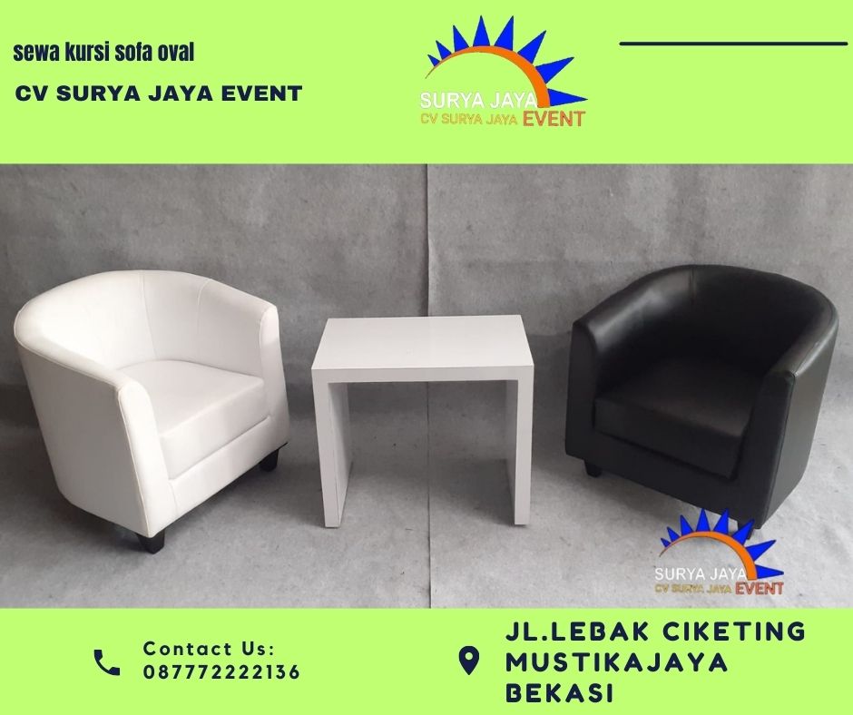Rental Kursi Sofa Oval Terbaik Di Jabodetabek