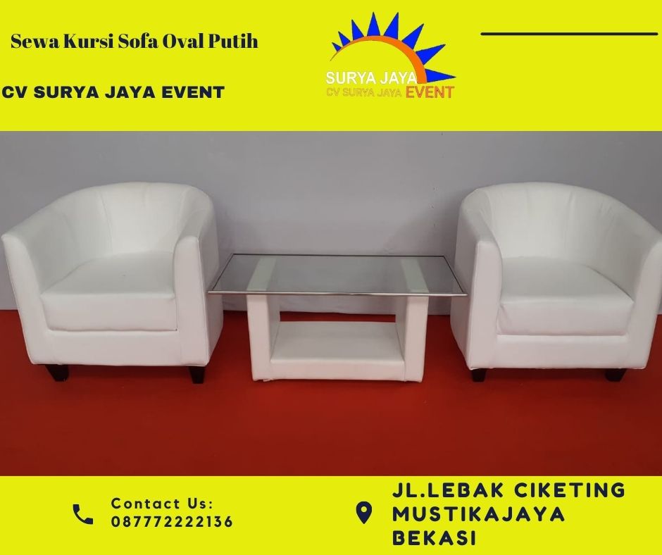Rental Kursi Sofa Oval Terbaik Di Jabodetabek
