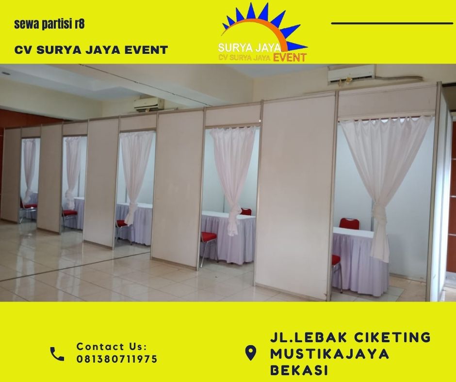 Rental Partisi Siap Bongkar Pasang Untuk Event