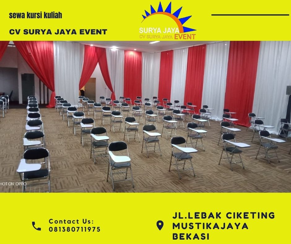 Sewa Kursi Kuliah Lipat Stainless Kualitas Terbaik Di Jabodetabek