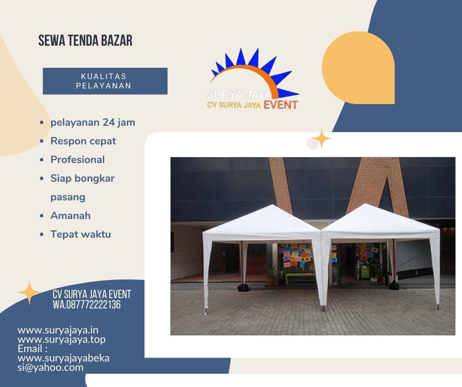 Sewa Tenda Bazar Buat Acara Siap Antar 24 Jam