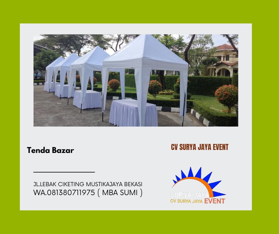 Sewa Tenda Bazar Siap Kirim Pasang Area JABODETABEK