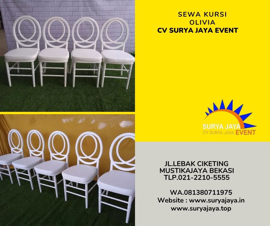 Harga Sewa Kursi Olivia Murah Di Jakarta Pusat