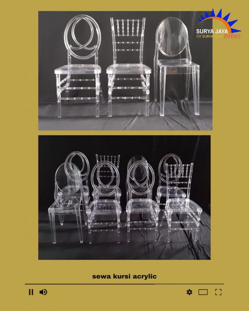 Sewa Kursi Acrylic Pancoran Jakarta Selatan