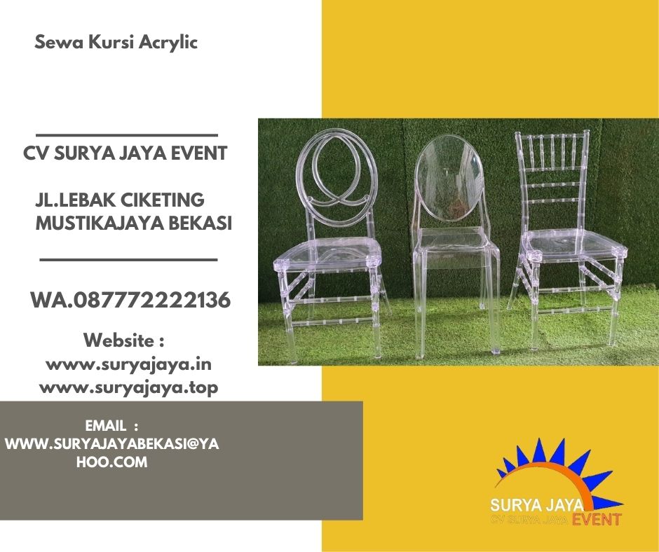 Sewa Kursi Akrilik Malaka Jaya Duren Sawit Jakarta Timur