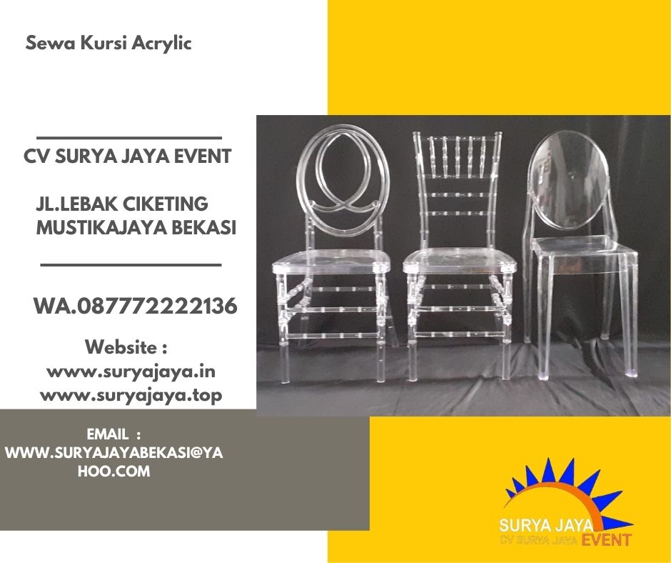 Sewa Kursi Akrilik Malaka Jaya Duren Sawit Jakarta Timur