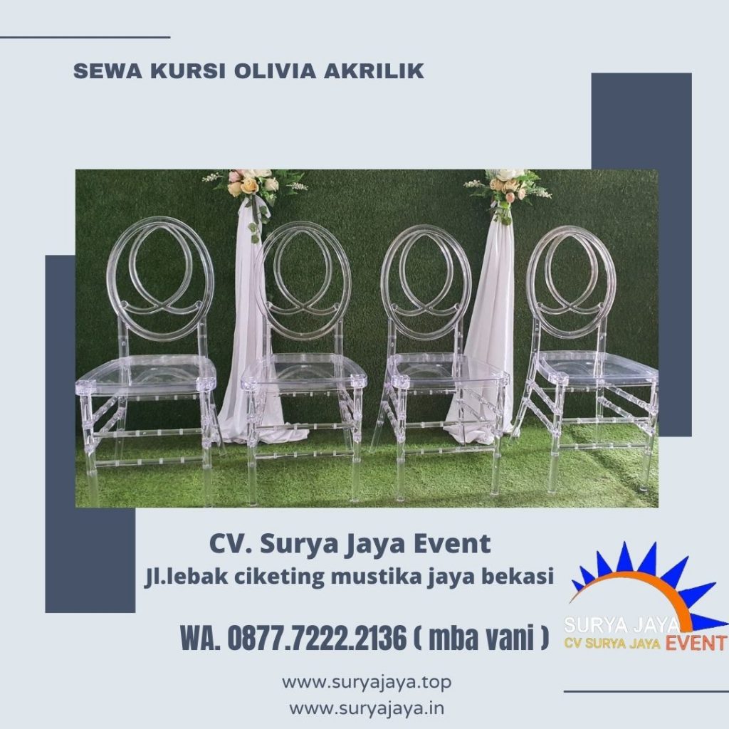 Sewa Kursi Akrilik Petamburan Tanah Abang Jakarta Pusat