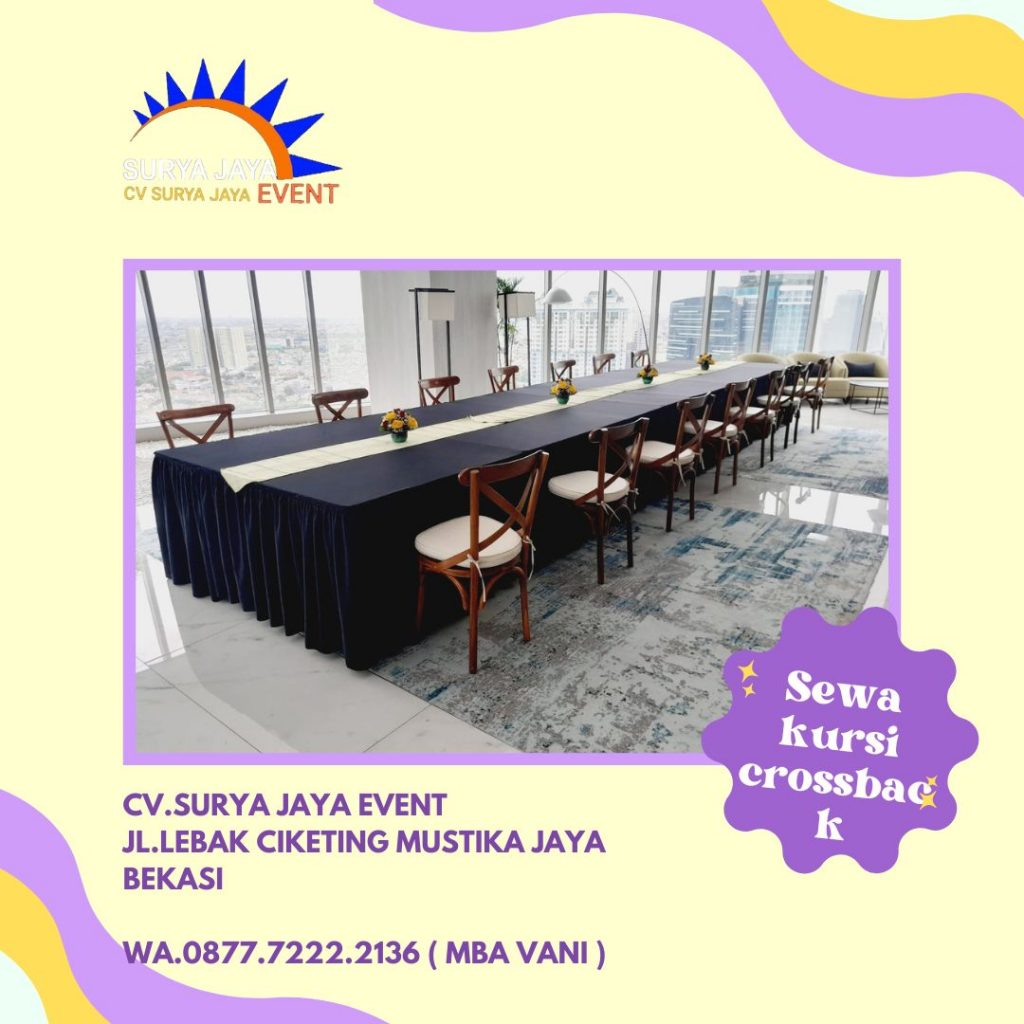 Sewa Kursi Crossback Senayan Kebayoran Baru Jakarta Selatan