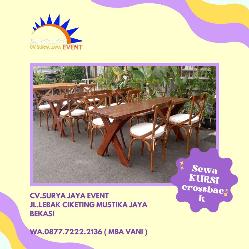 Sewa Kursi Crossback Senayan Kebayoran Baru Jakarta Selatan