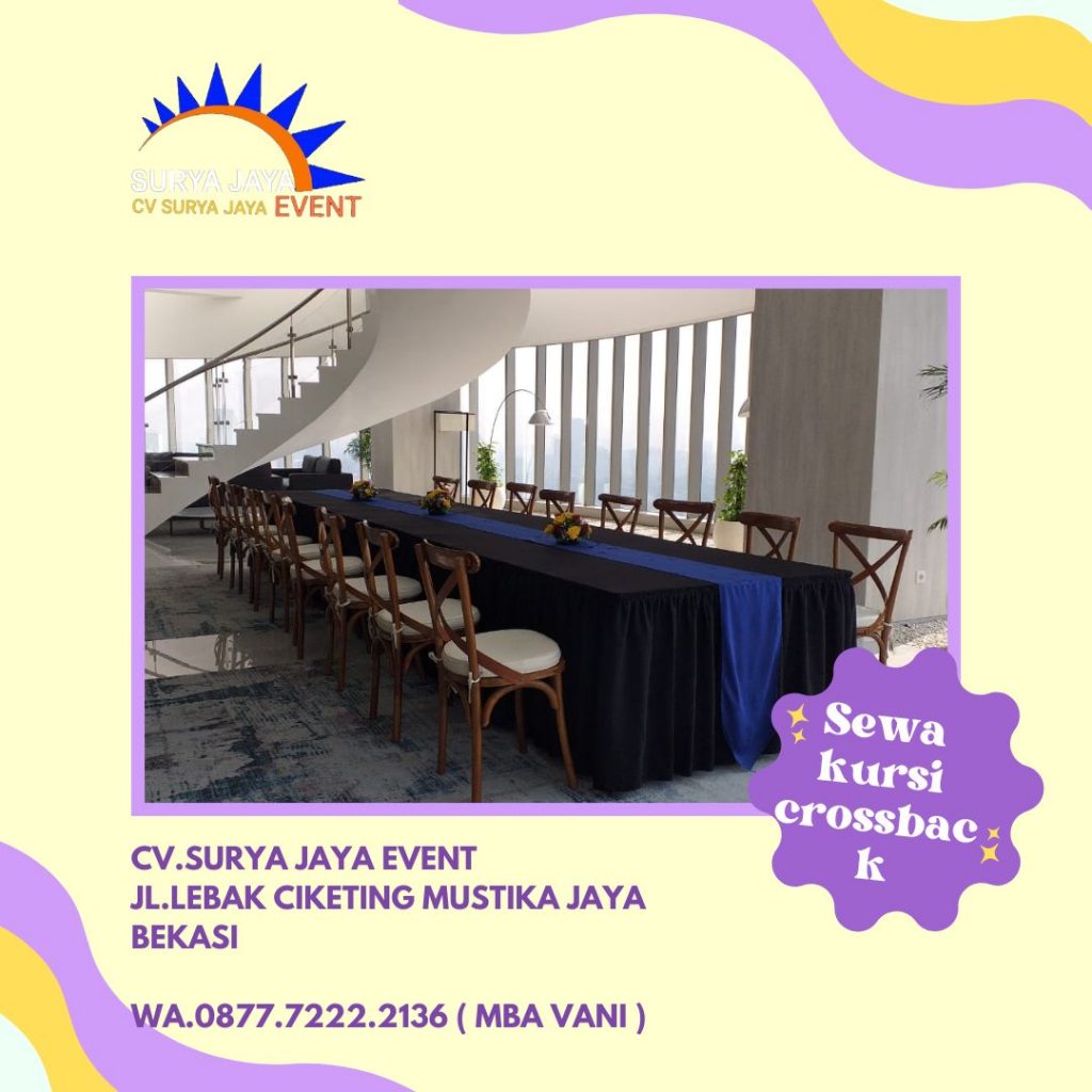 Sewa Kursi Crossback Senayan Kebayoran Baru Jakarta Selatan