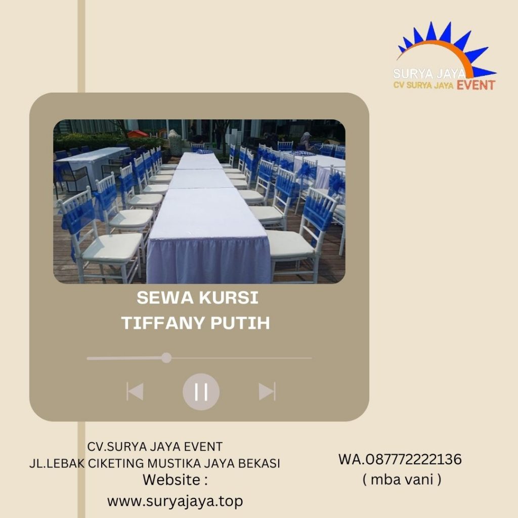 Sewa Kursi Tiffany Cipete Selatan Cilandak Jakarta Selatan