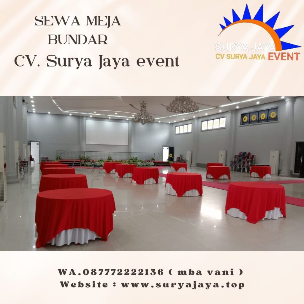 Sewa Meja Bulat Bintaro Pesanggrahan Jakarta Selatan