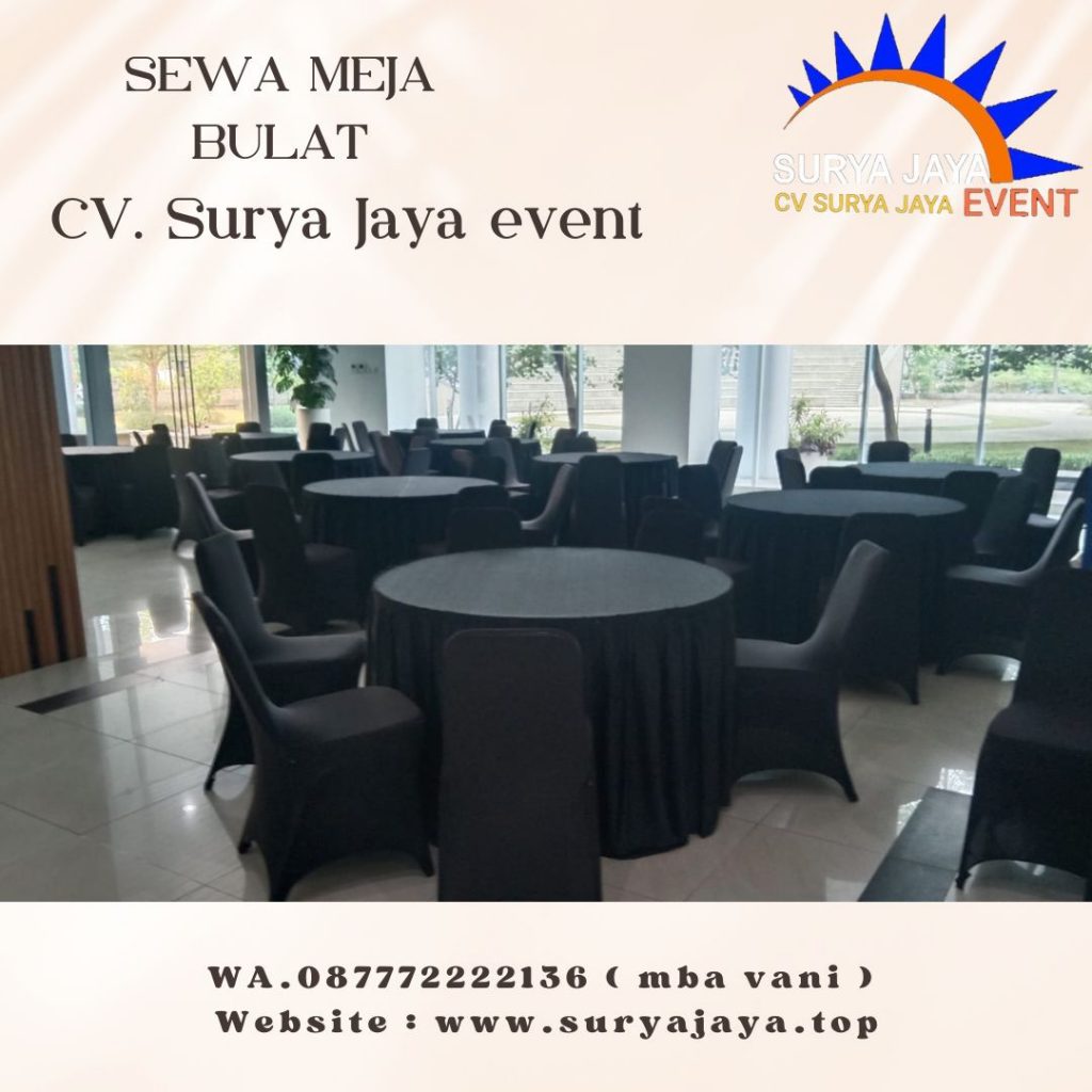 Sewa Meja Bulat Bintaro Pesanggrahan Jakarta Selatan