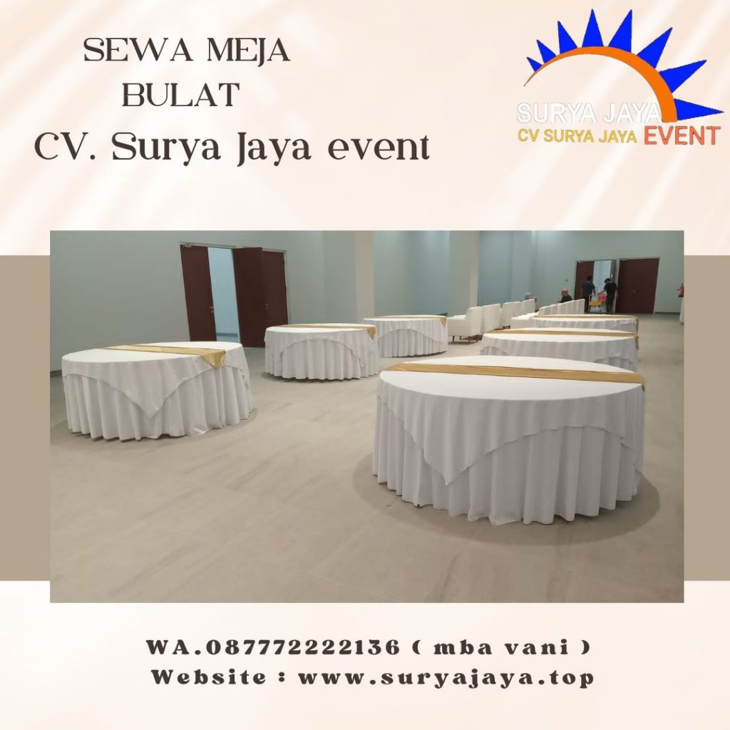 Sewa Meja Bulat Bintaro Pesanggrahan Jakarta Selatan