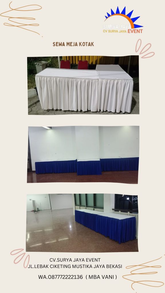 Sewa Meja Kotak Jelambar Baru Grogol Petamburan Jakarta Barat
