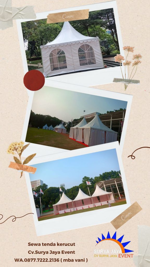 Sewa Tenda Kerucut Cempaka Baru Kemayoran Jakarta Pusat